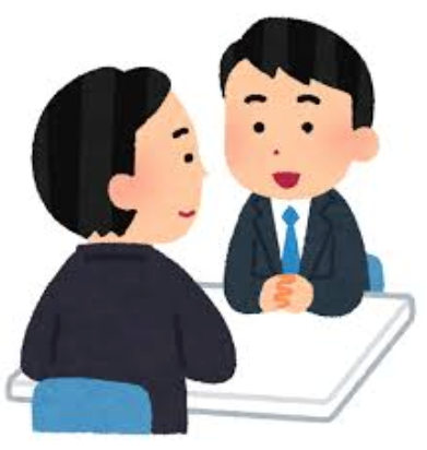 男性が机で勉強しているイラスト